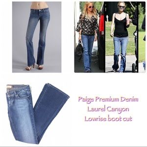 Paige Denim Laurel Canyon Lowrise Boot Cut Jeans